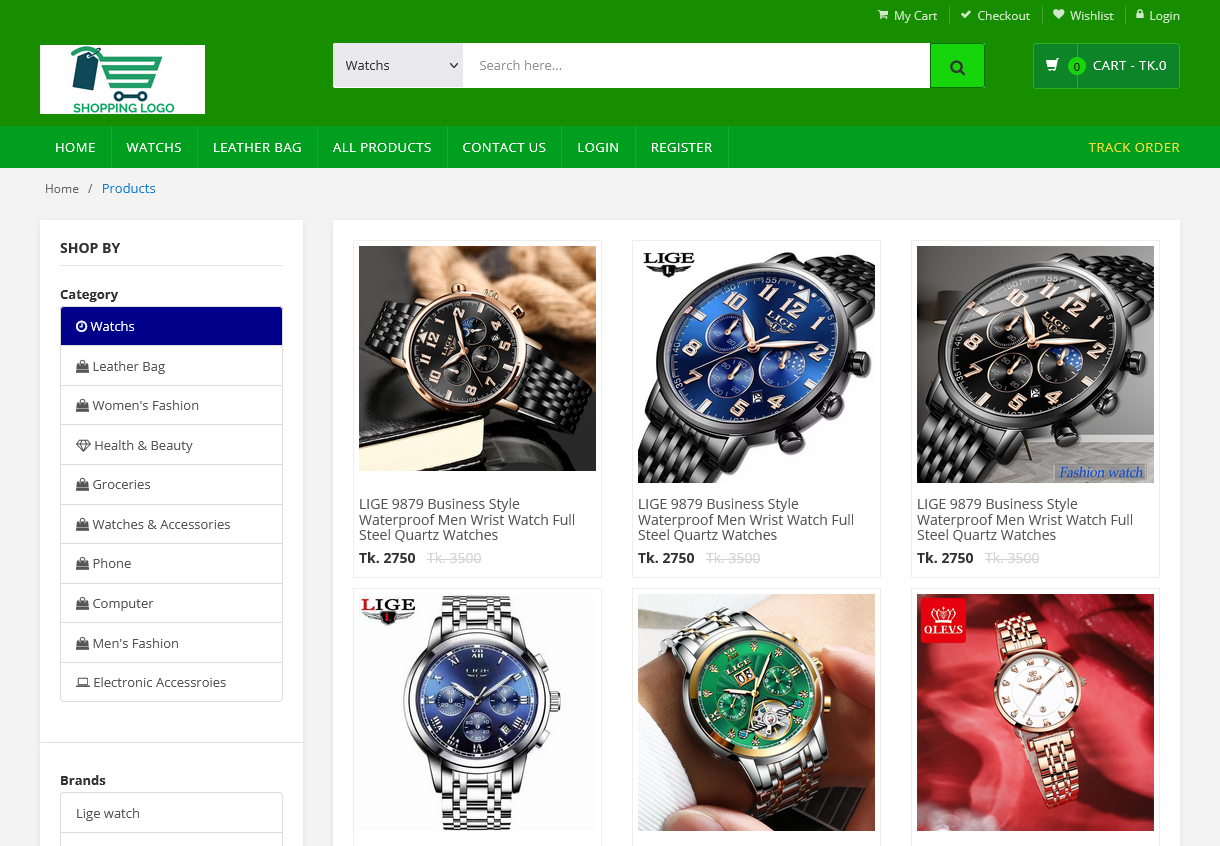 Ecommerce Website