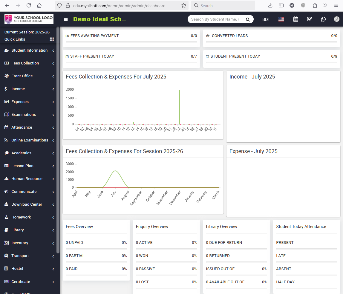 School Management Software (A2Z School)